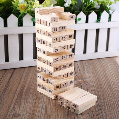Bộ đồ chơi rút gỗ mini 54 thanh - Hàng chính hãng
