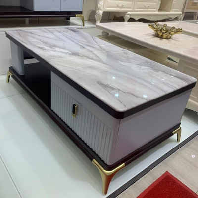 Tủ tivi và bàn sofa mặt kính cường lực 3C nhập khẩu Juno Sofa PH-SET81375 cao cấp