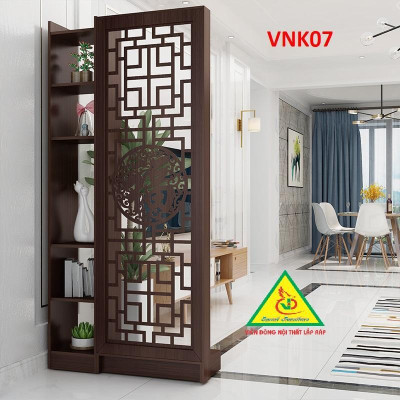 Vách ngăn phòng khách - nhà bếp Vách ngăn phòng VNK07A - Nội thất lắp ráp Viendong Adv