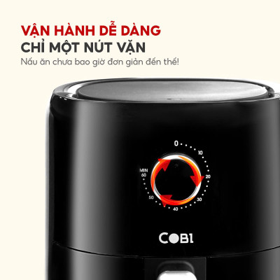 Nồi chiên không dầu Cobi CB-3006M 3L - Hàng chính hãng - Cobihome