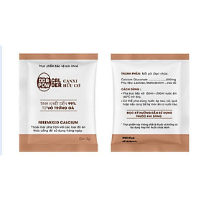 Canxi hữu cơ tinh khiết từ vỏ trứng gà