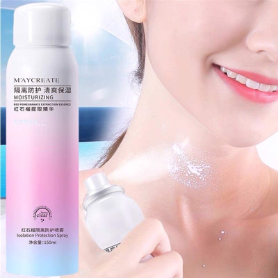 Sản phẩm dụng cụ  trang điểm làm đẹp sức khỏe -Xịt chống nắng , chống tia UV chai 150ml , bảo vệ cho cả mặt và toàn thân , giữ ẩm da ,chống thấm nước ,không nhờn ,bết dính không tắc nghẽn lỗ chân lông ,phù hợp với mọi loại da 