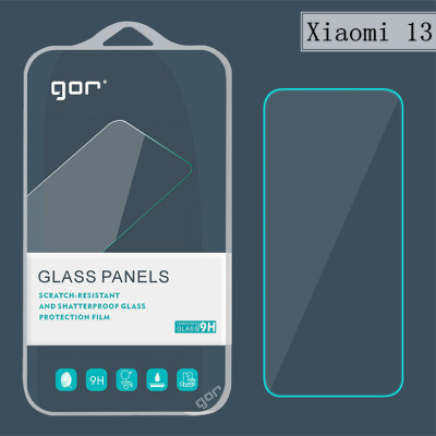 Kính Cường Lực Gor cho Xiaomi 13 Trong Suốt Không Viền Đen, 9H Vát 2.5D ( Hộp 2 miếng) Hãng Gor FULLBOX - Hàng nhập khẩu