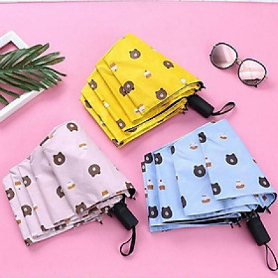 Dù đi mưa , che nắng vải dù gấp gọn ,chống thấm nước ,chống tia UV , trẻ trung , hiện đại  hình gấu dễ thương cute nhiều màu nhỏ gọn dễ dàng mang theo mọi nơi 
