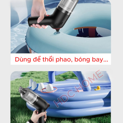 Máy Hút, Thổi Bụi Cầm Tay Mini Bản Cao Cấp, Máy Hút Bụi Giường Nệm, Ô Tô, Máy Tính - Hàng Nhập Khẩu