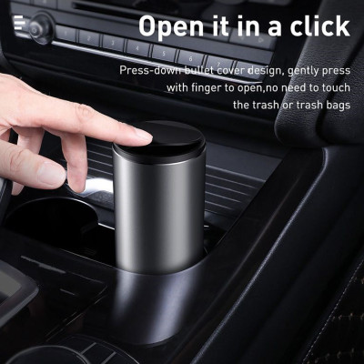 Thùng Rác Mini Ô Tô, Để Bàn Làm Việc Chính Hãng Baseus Siêu Tiện Dụng Và 30 Túi Đựng( Bán Lẻ Túi)