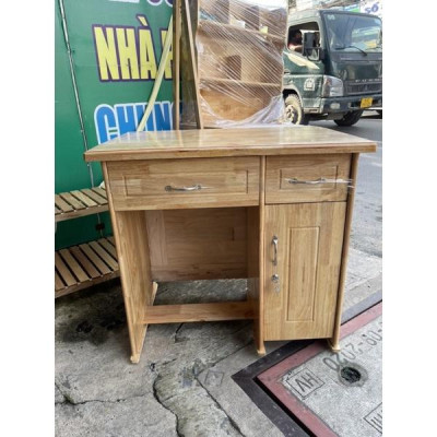 Bàn Làm Việc Gỗ Cao Su Ngang 80cm ( Freeship SG )