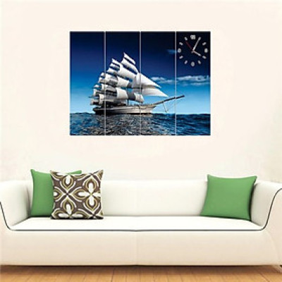 Tranh đồng hồ thuận buồm xuôi gió TDH04