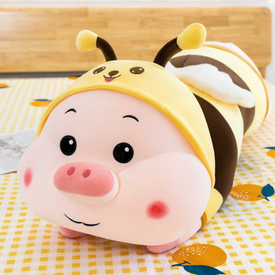 Gấu Bông Heo Ong Nằm- Gối Ôm Heo Cosplay Nhồi Bông Cao Cấp