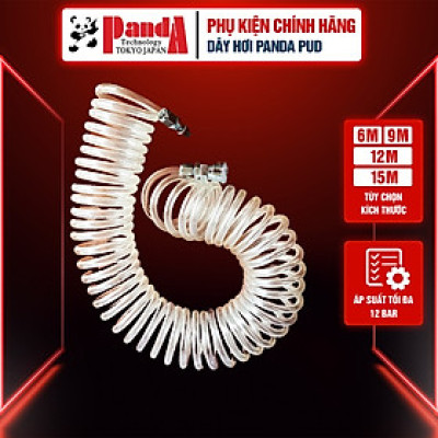 Dây hơi Panda PUD dùng cho máy nén khí, có sẵn 2 đầu nối nhanh