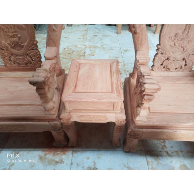 Bộ bàn ghế rồng phượng,rồng mai gỗ hương đá