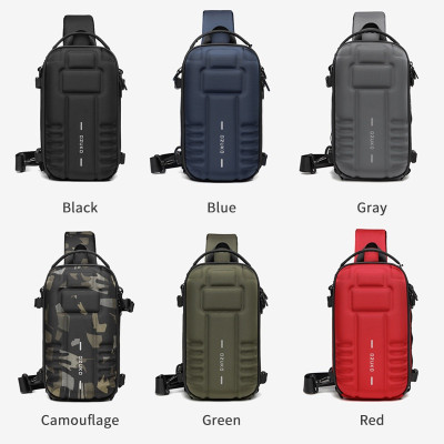 Túi đeo chéo OZUKO chống thấm nước phong cách thể thao năng động dành cho nam