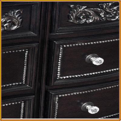 Tủ 12 ngăn kéo Tundo màu nâu 177 x 50 x 103 cm