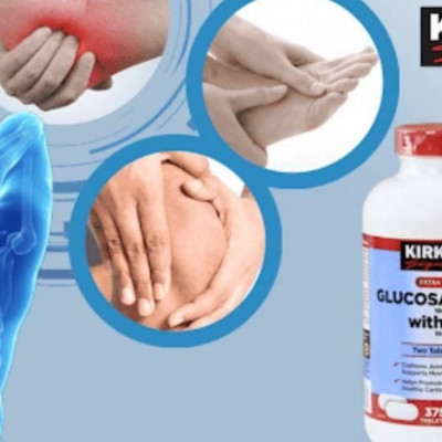 Glucosamine 1500mg Kirkland Signature Mỹ Giảm đau nhức xương khớp và Hỗ trợ sự vận động linh hoạt hiệu quả - OZ Slim Store 375 Viên/Hộp