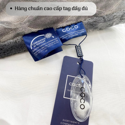 Chăn Nỉ Lông Cừu COCO Siêu Ấm - Mền COCO Xuất Nhật Dày Mịn, Kèm Túi Xách, Kích Thước 2mx2m3, Nặng 4kg - Hàng Chính Hãng MINIIN