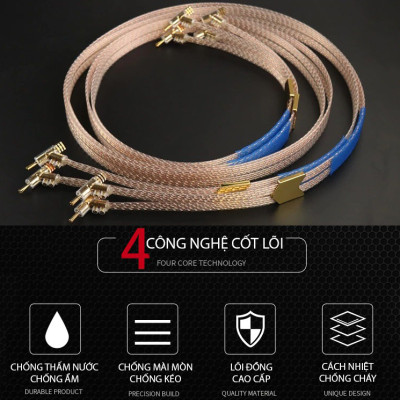 Dây Loa Audio Âm Thanh Audiomeca SP-2608 Cao Cấp - Hàng Chính Hãng