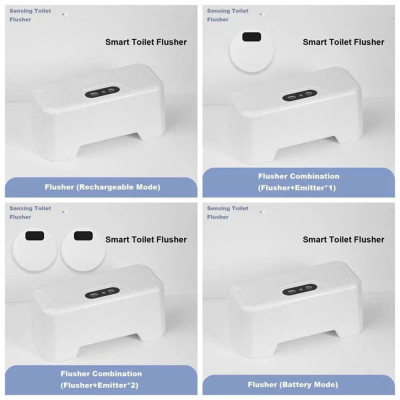 Bộ Xả Nước Bồn Cầu Cảm Biến AI Thông Minh Tự Động Nhấn Nút Giúp Nhà Vệ Sinh Luôn Sạch Sẽ, Gia Dụng Thông Minh