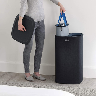 Thùng Đựng Đồ Giặt Joseph Joseph 50002 Tota 60L Màu Đen - Hàng Nhập Khẩu Đức
