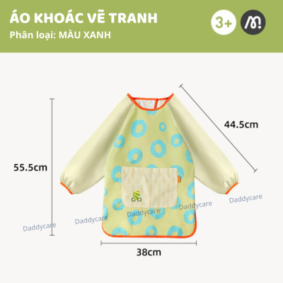 Áo Khoác Vẽ Tranh Mideer Chống Nước Cho Bé, Đồ Chơi Phát Triển Trí Tuệ Cho Trẻ Em Từ 2,3,4,5,6 Tuổi