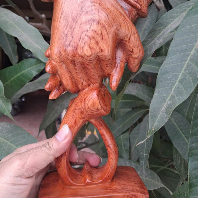 Tượng Đôi bàn tay tình nhân bằng gỗ hương đá  tuyệt đẹp cao 28x15x8cm