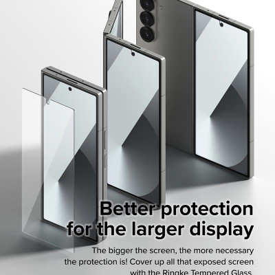 Bộ 2 Miếng Dán cường lực RINGKE Cover Display Tempered Glass cho Samsung Galaxy Z Fold 6 (Màn hình ngoài)_ Hàng chính hãng