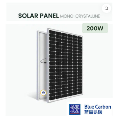 Tấm pin năng lượng mặt trời 200w cao cấp - Chính hãng Blue Carbon