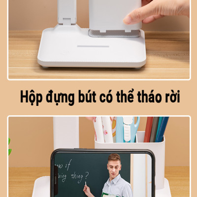  Đèn Bàn Học Đọc Sách Cao Cấp Teement Led Chống Cận 03 Chế Độ Ánh Sáng Vàng Bảo Vệ Mắt- Hàng Chính Hãng