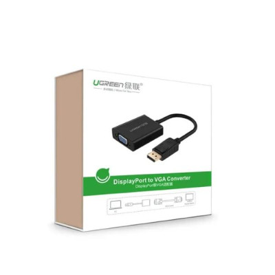 Ugreen UG20415DP109TK Màu Đen Cáp chuyển đổi DisplayPort sang VGA Full HD cao cấ - HÀNG CHÍNH HÃNG