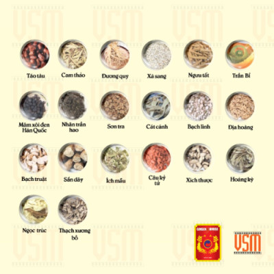 VSM- Chiết Xuất Nhung Hươu Và Hồng Sâm Hàn Quốc 6 Năm Tuổi - Ginseng House Hộp 30 gói