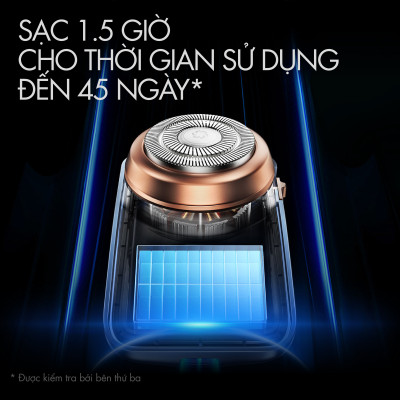 Máy cạo râu coocaa Stylist KKZX011 - Chuyên Gia Cạo Râu Mini , Cạo - Tỉa - Gương Trong Một, Chống Nước IPX7 (hai màu) - Hàng Chính Hãng