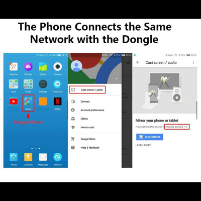 Thiết Bị Kết Nối HDMI Không Dây Từ Điện thoại Lên TV Anycast MX18 PLUS Hỗ Trợ 3G/4G/WIFI Cao Cấp - Hàng Nhập Khẩu
