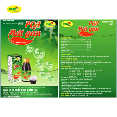 Combo 2 Hộp Nhuận Tràng Và 2 Hộp Mát Gan PQA Thành Phần Từ Thiên Nhiên Dùng Cho Bé Táo Bón 125ml