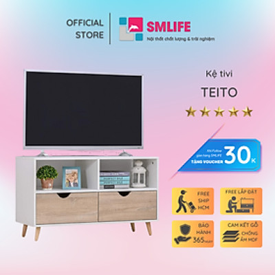 Kệ gỗ tivi phòng khách SMLIFE Teito