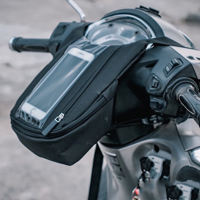 Túi treo đầu xe máy vải bố, túi ghi đông treo đầu xe máy chuyên dụng cho Grap,Goviet, bee, anh em xe ôm công nghệ- HENRYSA