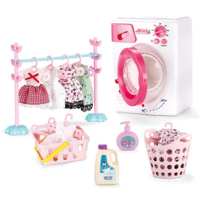 Đồ Chơi Máy Giặt Hiện Đại Và Phụ Kiện Quần Áo - Sweet Heart SH8604 (19 Chi Tiết)