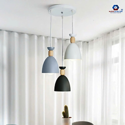 Đèn treo trần nhà SuperVilighting trang trí bàn ăn phòng ngủ phòng khách đầu giường THAGOGIUA-E27