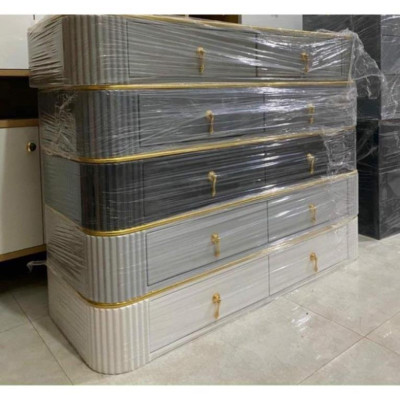 Hàng Siêu Cấp Bộ bàn ghế trang điểm: Bàn phấn mặt đá 5 ngăn hiện đại kèm gương, ghế nhập  - Giá Tại Xưởng