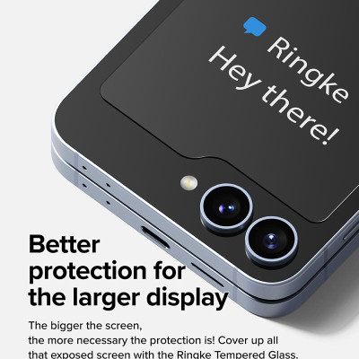 Bộ 2 Miếng Dán cường lực Ringke cho Samsung Galaxy Z Flip 6 RINGKE Cover Display Tempered Glass (Màn hình ngoài)_ Hàng chính hãng