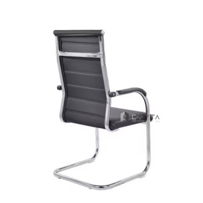 Ghế văn phòng chân quỳ lưng cao CH4603-P Nội thất Capta Ghế phòng họp nệm pvc chống thấm nước khung thép chân quỳ thép tại hcm