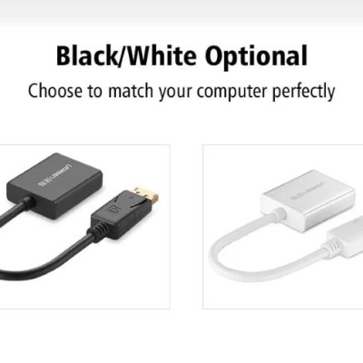 Ugreen UG20415DP109TK Màu Đen Cáp chuyển đổi DisplayPort sang VGA Full HD cao cấ - HÀNG CHÍNH HÃNG