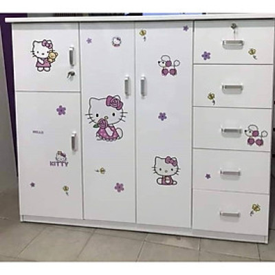 Tủ nhiều ngăn chứa đồ 1m36*1m4*0,45 m (trắng)