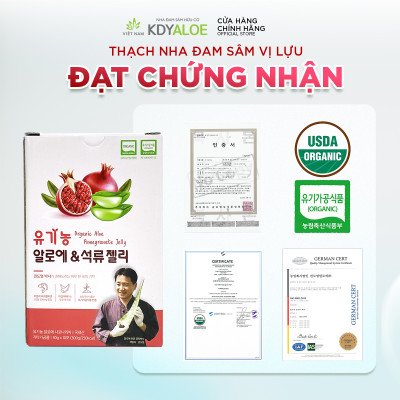 THẠCH NHA ĐAM SÂM LỰU ĐỎ HỮU CƠ KDY ALOE