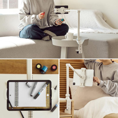 Giá đỡ cho điện thoại, máy tính bảng RINGKE Clamp Stand Holder - Hàng Chính Hãng