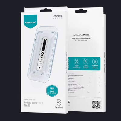 Dán kính cường lực màn hình khung tự dán cho Samsung Galaxy S25 Ultra / S25 Plus 5G hiệu Nillkin H+ Pro - Mỏng 0.2mm, Phủ Nano Olephobic, Vát cạnh 2.5D, chống vân tay - Hàng nhập khẩu