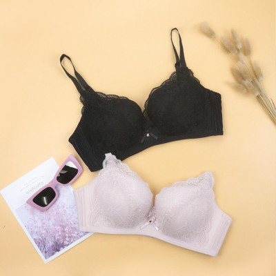 Áo Lót Nâng Ngực Nữ LUPERI LU3AL865 Thiết Kế Quả Lên Không Gọng Đệm Mềm Mỏng Phối Ren Bản Đai 3 Móc Chắc Chắn Ôm Ngực