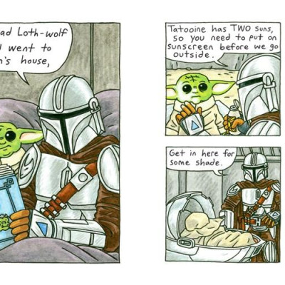 Sách - Star Wars: The Mandalorian and Child by Jeffrey Brown (UK edition, Hardcover)