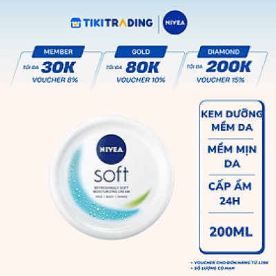 Kem Dưỡng Mềm Da Nivea Soft Crème (200 Ml) - 89050