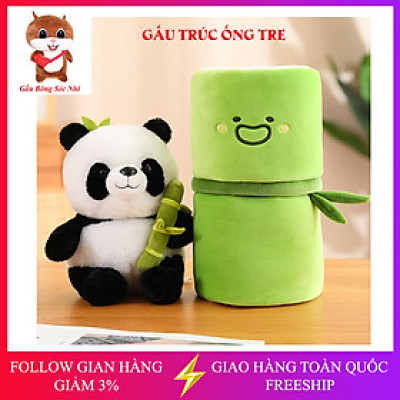 Gấu Bông Gấu Trúc Panda Trong Ống Tre 2 in 1 Cao Cấp