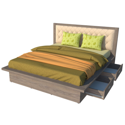 Giường 2 Hộc Kéo FG121 (140cm x 200cm)
