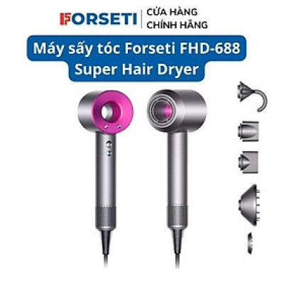 Máy sấy tóc Forseti FHD-688 Super Hair Dryer - Không cánh quạt - Ít tiếng ồn - Sấy nóng lạnh ion - Tạo kiểu nhanh - Hàng chính hãng